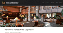 Desktop Screenshot of pandeyhotelcorporation.com