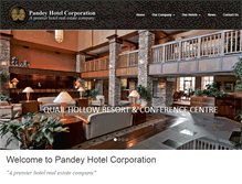 Tablet Screenshot of pandeyhotelcorporation.com